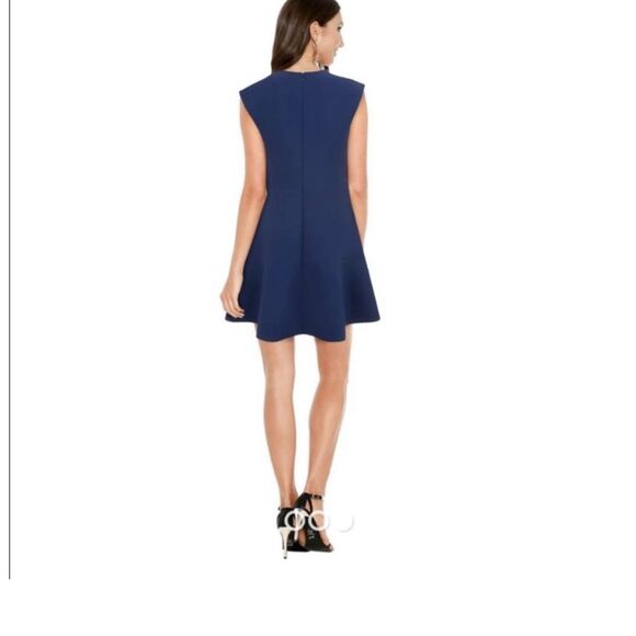 Sandro Paris Remind Blue Dress size 3 - Picture 4 of 14